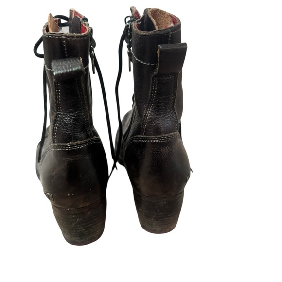 BED STU Judgement Leather Lace-Up Boots Oath Packer Black Brown Cobbler Size 8 - Picture 4 of 12